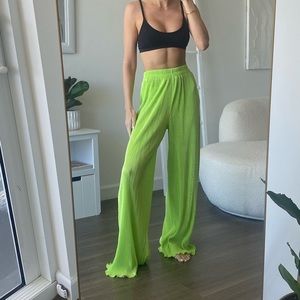 Superdown Revolve Alana Pant in Lime Green size small
